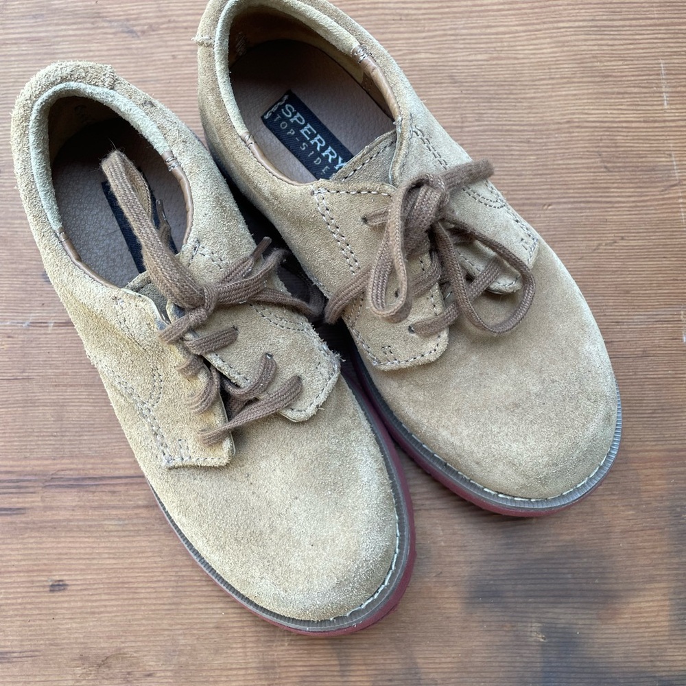 Sperry Kids Tan Dress Shoes